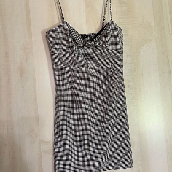 1. State black & white check mini dress, sz 10 new with tags - Picture 13 of 16